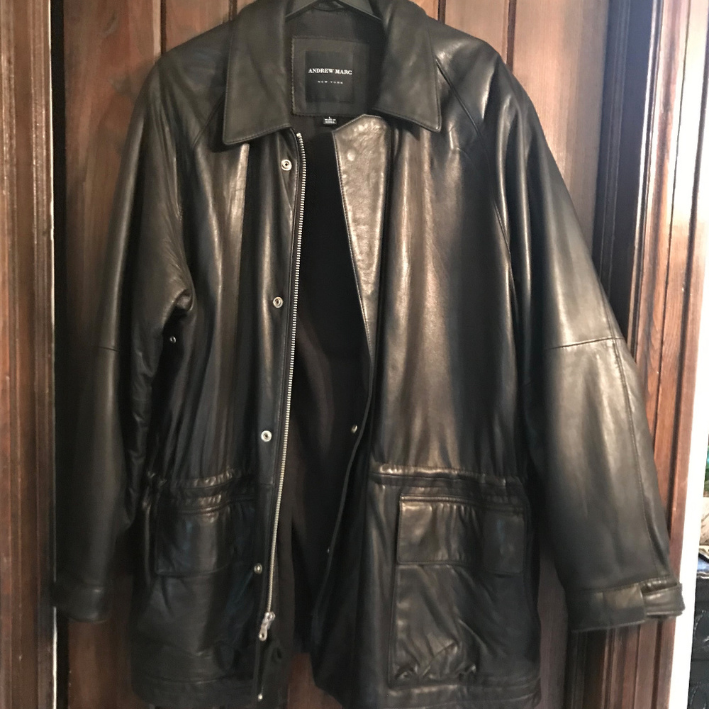 Andrew Marc Vintage black leather jacket